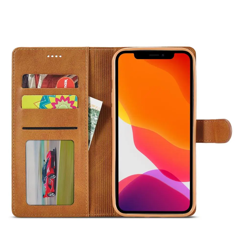 

New Business Case with calf pattern flip case iphone 11pro Max x s Max xr Man Flip Leather 7G 8g SE2020 case