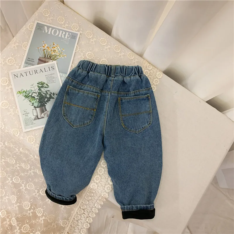 Детские джинсовые брюки джинсы для девочек детские осенне зимние маленьких