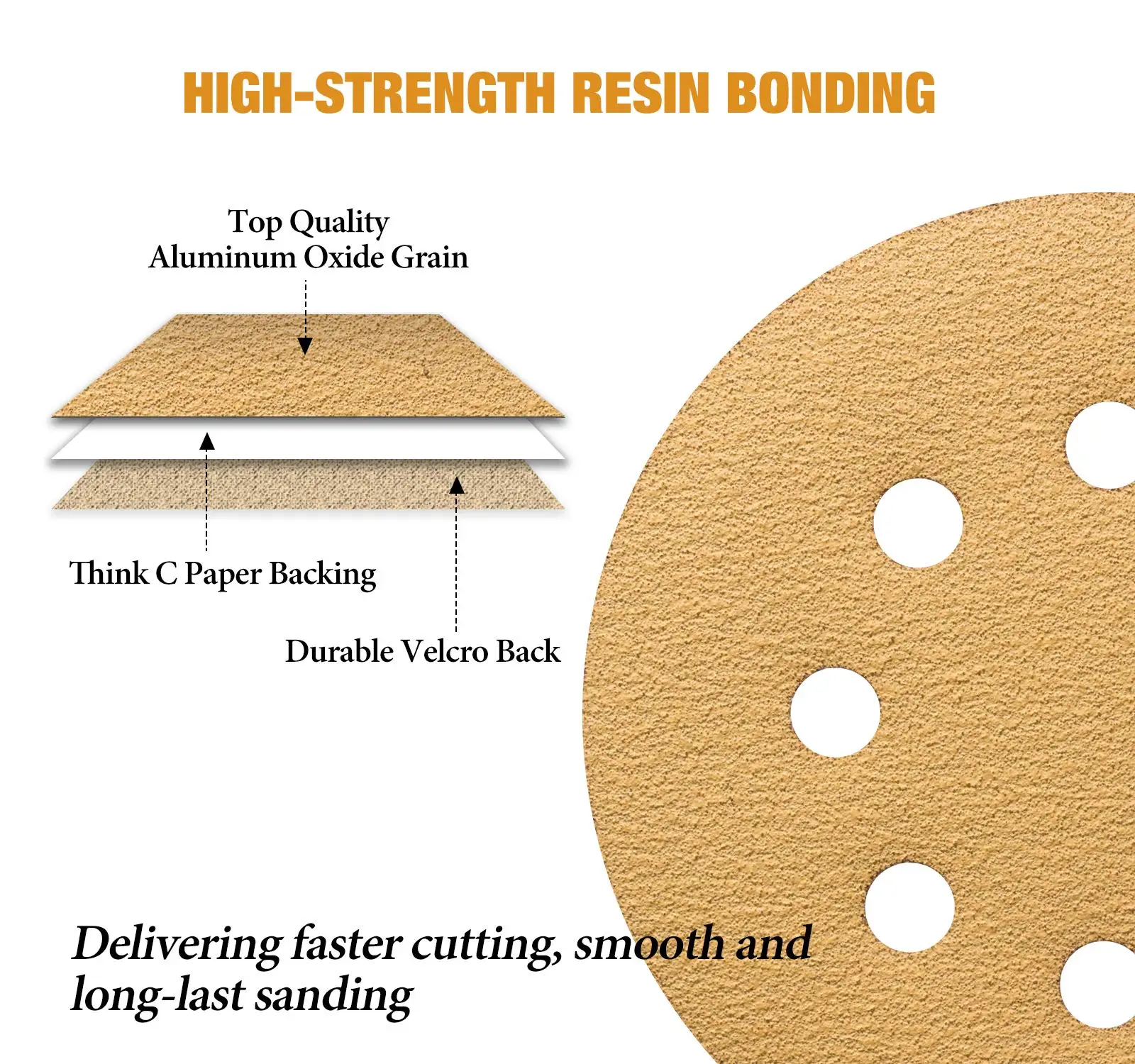 100 шт. 5 дюймов 8 отверстий крючок и петля золото магнитный диск оксид алюминия от 60