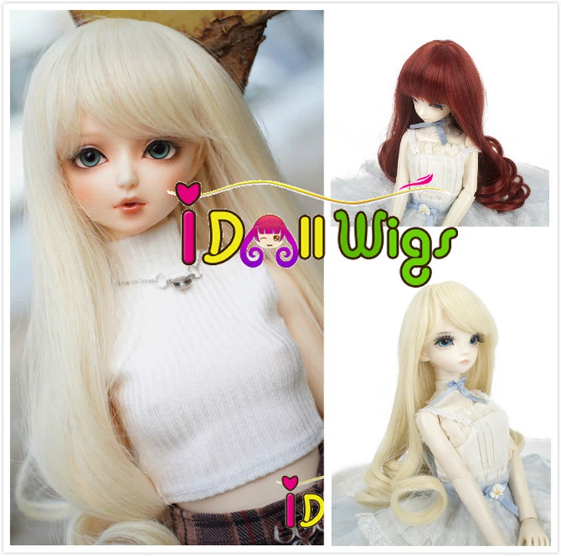 Термостойкие искусственные волосы для кукол аксессуары красивые светлые блонд