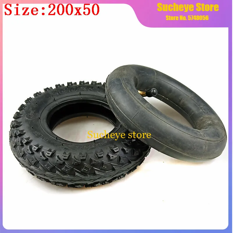 

8 inch Inner Tube and Outer Tire 8x2 Scooter Off road tire 200X50 Inflation Tyre for electric Gas Scooter & Electric Scooter