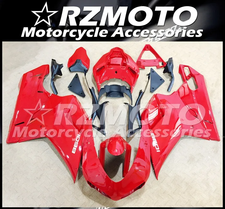 

New ABS Whole Fairings kit Fit for Ducati 848 evo 1098 1198 2007 2008 2009 2010 2011 07 08 09 10 11 Bodywork set Bright Red Full