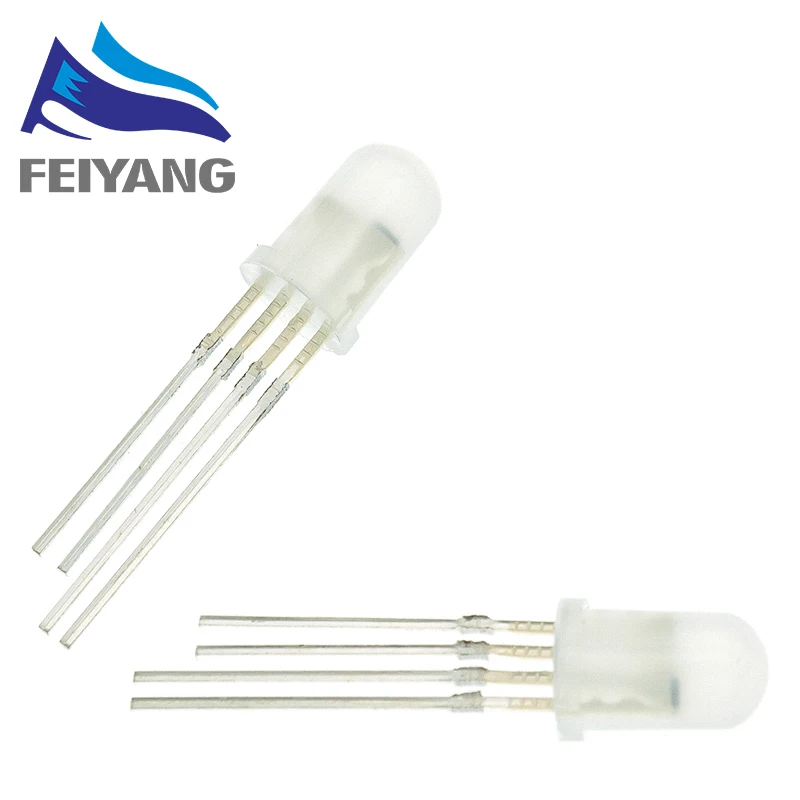 10 шт. APA106 F5 5 мм F8 8 RGB светодиодный чипы интегрированы (например WS2812B) круглая шляпа