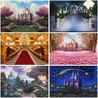 fairy tale castle palace birthday party backdrop photography flowers decorations baby shower photo props studio booth background