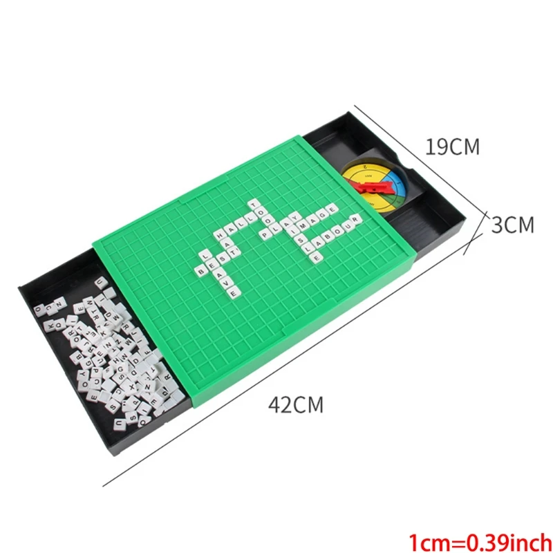 

Funny Puzzle Learning English Toy Alphabet Spell Words Game Board Kids Children Educational Gifts