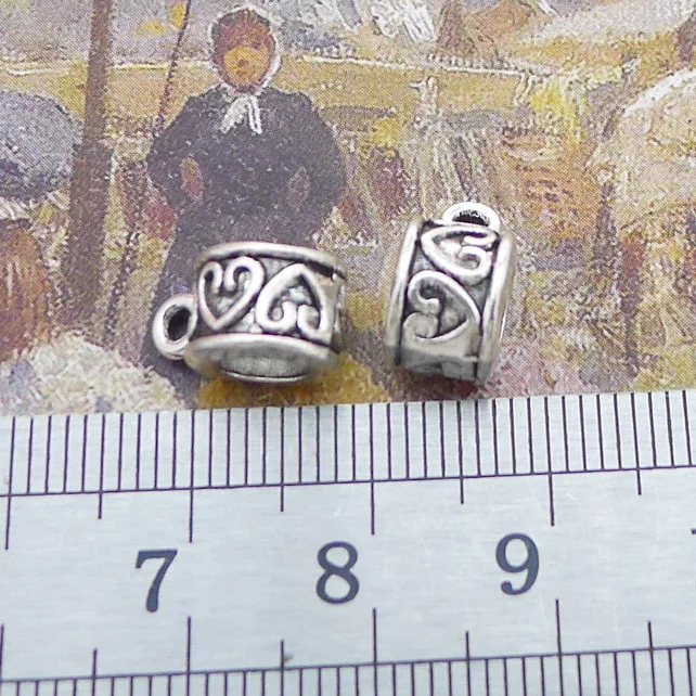 

Supplies For Jewelry Making 10pcs 7x12mm Antique Silver Color Love Tee Button Jewelry Components