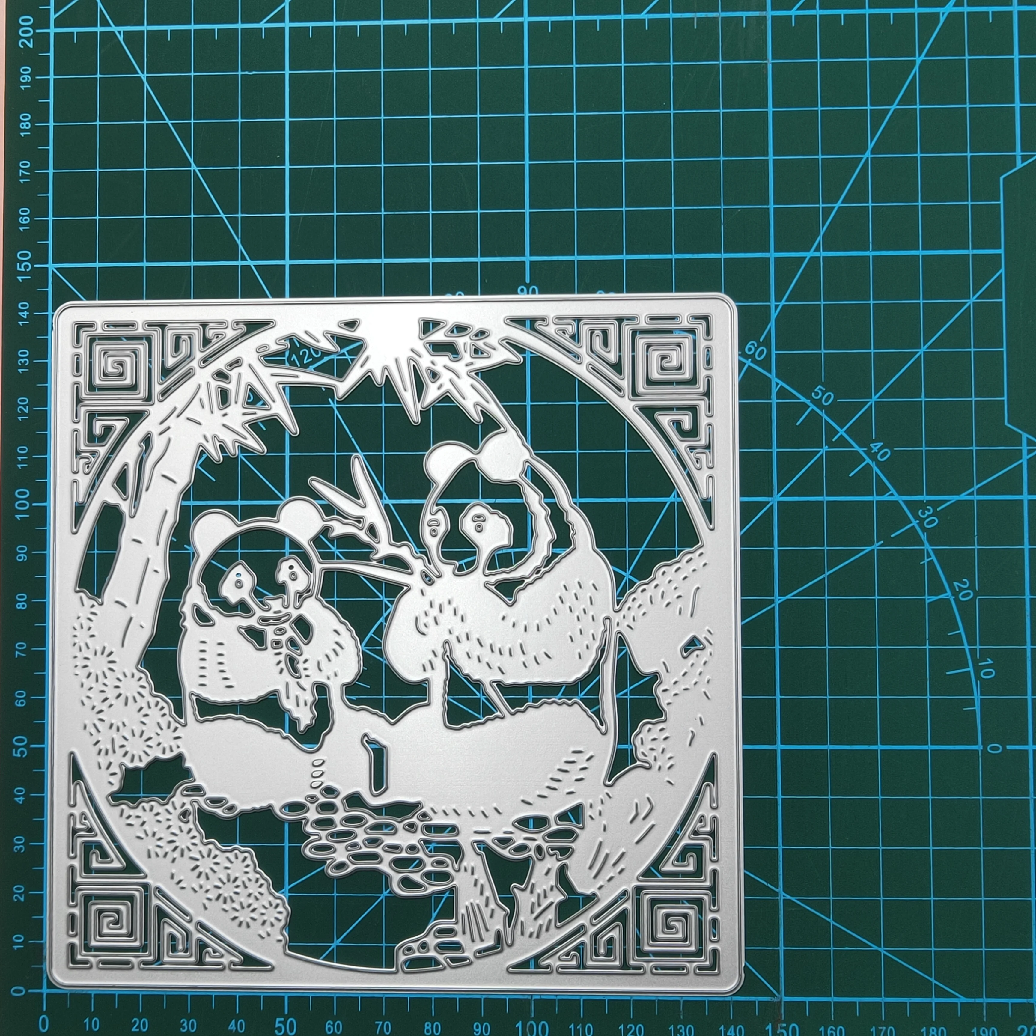 Две панды металлические Вырубные штампы 2019 Новинка Сделай Сам штамп для