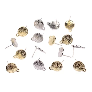 Y-образные круглые серьги из цинкового сплава, основа для сережек сделай сам, 11 х14 мм, 6 шт.лот, аксессуары для изготовления ювелирных изделий