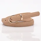 Ремень из свиной шкуры Женский, декоративный широкий дизайнерский пояс для джинсов, бежевого, красного, черного цветов, 1,4 см