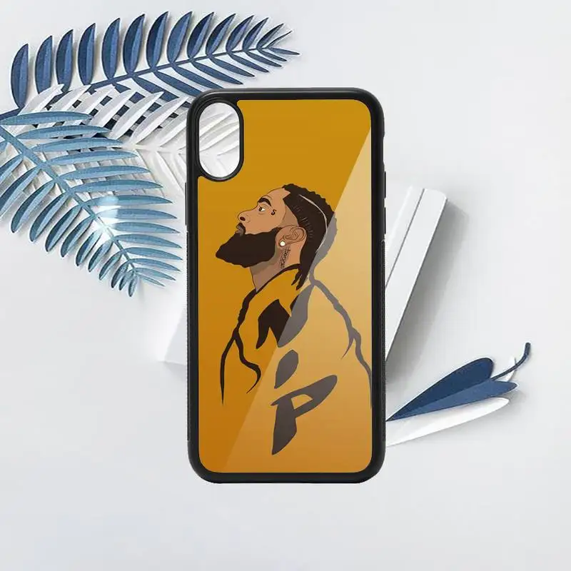 

Nipsey Hussle American rapper Phone Case PC for iPhone 11 12 pro XS MAX 8 7 6 6S Plus X 5S SE 2020 XR