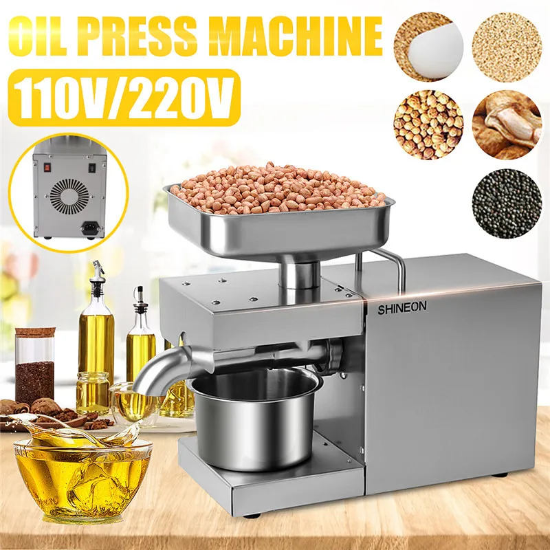 YESOK MX9 Automatic Cold Oil Press Machine Extractor Peanut Sunflower Seeds Olive Home Business Extraction | Бытовая техника