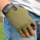 Перчатки без пальцев мужские, Нескользящие Тактические Спортивные, для отдыха на открытом воздухе, перчатки для походов, рыбалки, охоты, велоспорта