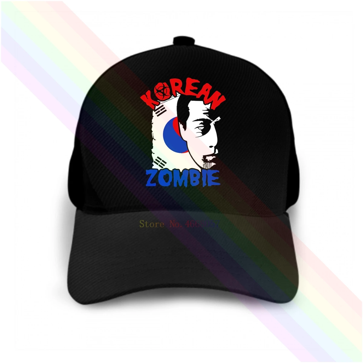 Новинка модная черная бейсболка унисекс в Корейском стиле с принтом зомби Чан