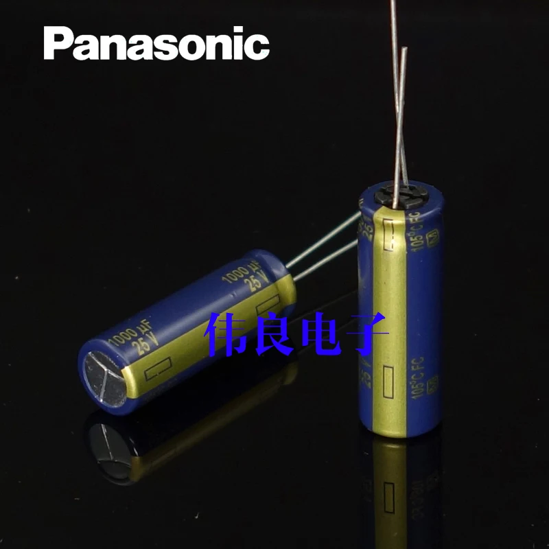 10 шт. высокотемпературный и низкоомный электролитический конденсатор 25 в 1000 мкФ