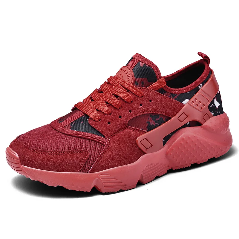 Кроссовки мужские беговые кроссовки ayakkabi erkek Большие размеры 47 valentine tn NK air Huarach обувь женская уличная обувь zapatos de hombre - Цвет: Red