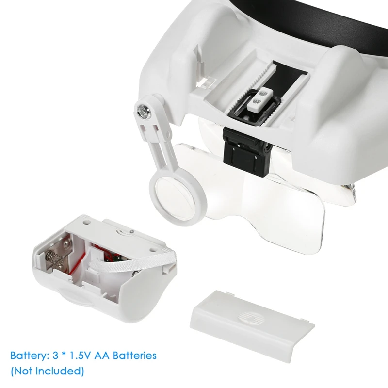 GTBL головная Лупа многофункциональная насадка увеличительное Led с 5x сменными