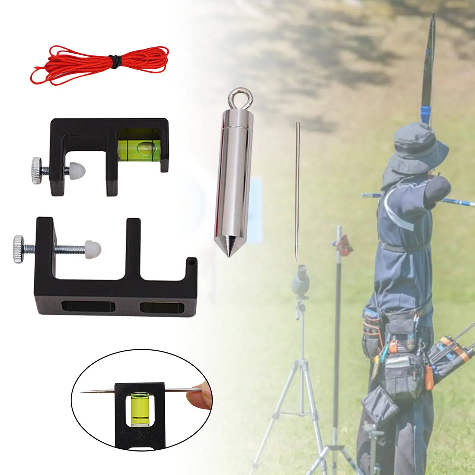 

Compound Bow Tuning String Level Mounting Combo Metal Pendant for Outdoors Shooting