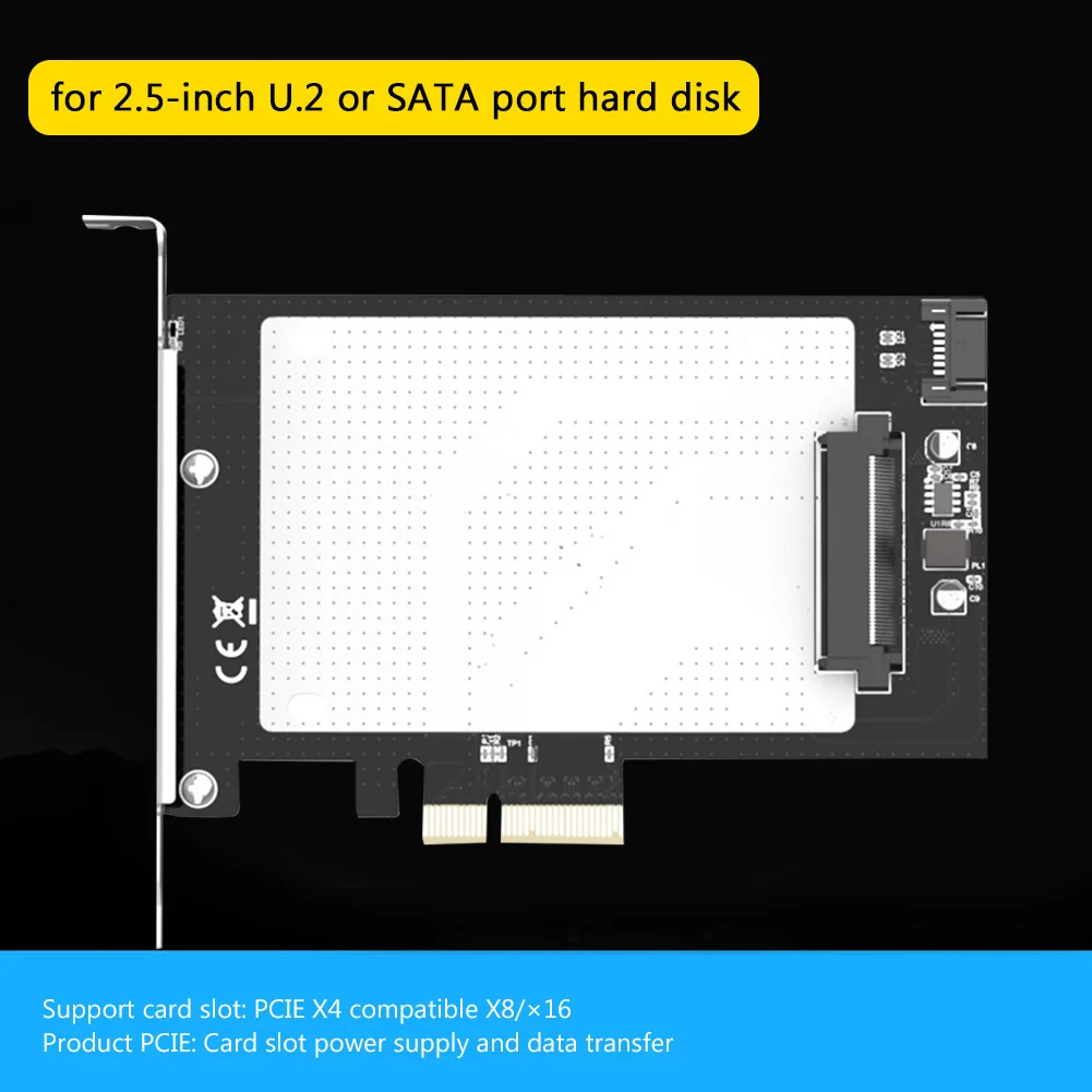

PCI-E 3.0 X4 to U.2/SATA Converter Board Adapter Card Test Board Hard Disk KT048 2.5 inch Hard Disk Adapter
