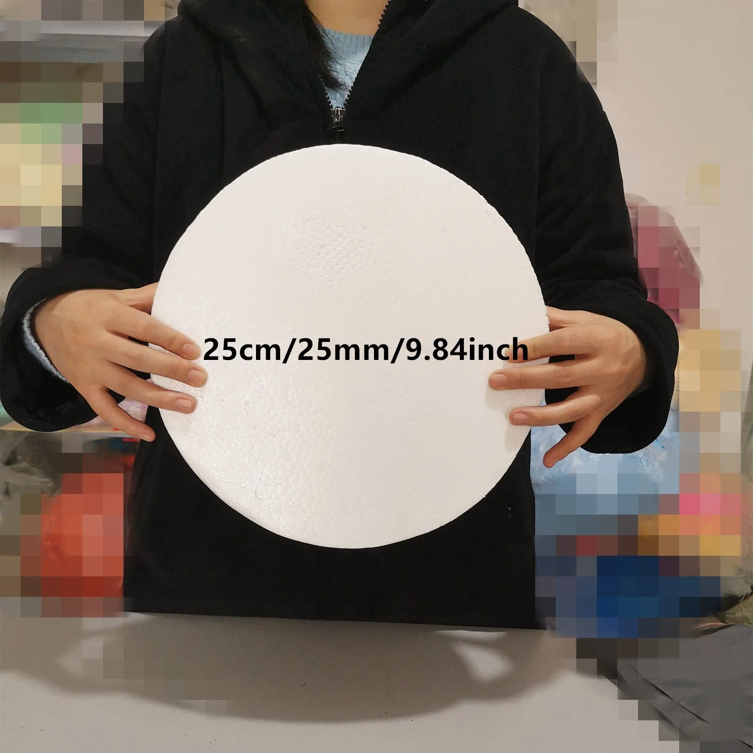 

25cm Half Round Solid Polystyrene Styrofoam Foam Balls for DIY Christmas Kids Craft Painted 25mm/9.84inch