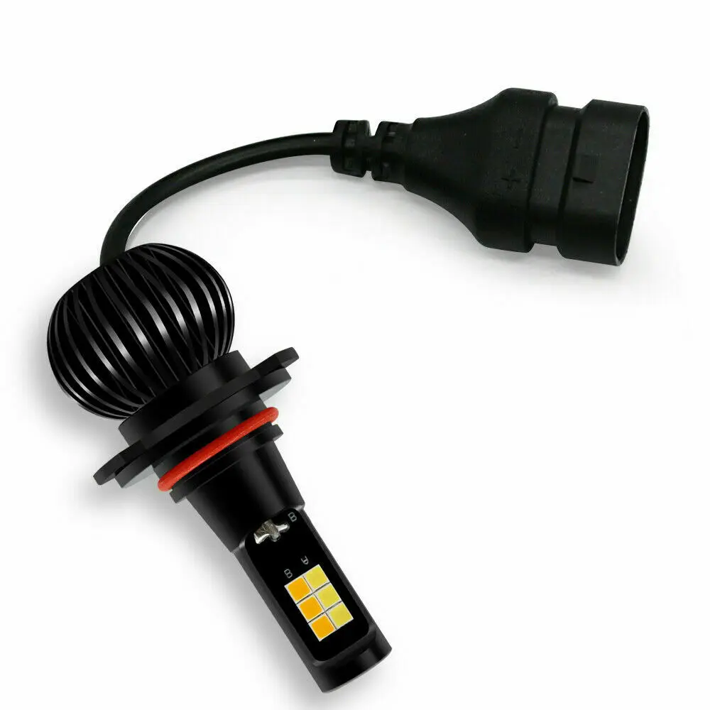 H8 H11 Car Lights 3030 LED Fog Bulbs White Amber Dual Color Conversion 2pcs | Автомобили и мотоциклы