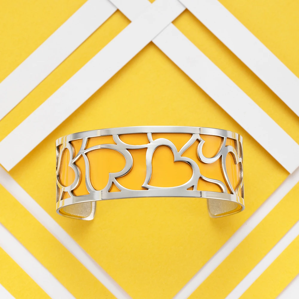 

Legenstar Heart Interchangeable Cuff Bracelet Manchette Femme 2020 Love Stainless Steel Bracelets Bangles For Women Jewelry