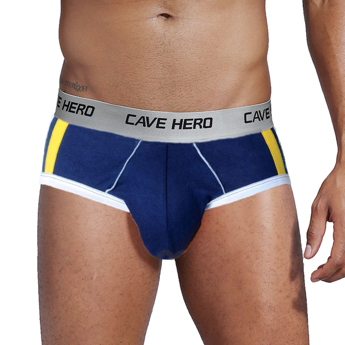 Мужской хлопковый пояс с карманами и пуш ап принтом| |