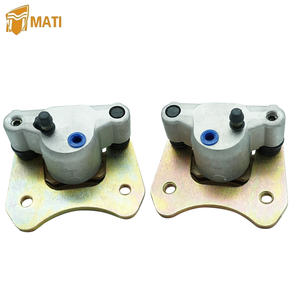 Mati Rear Left Right Brake Caliper Assembly for ATV Polaris ATP 330 2004 ATP 500 2004 Replacement 1910717 1910718 with Pads