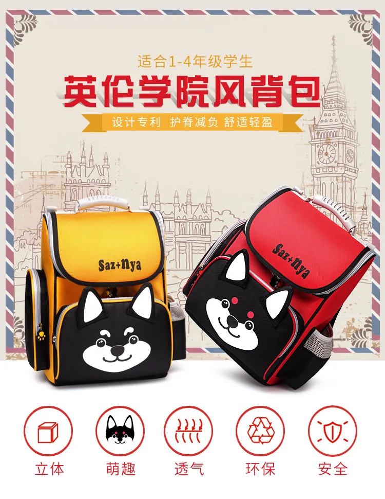 2023 School Bags Children Backpacks kids Orthopedic School Backpacks Polyester 3D carton school Backpack Boys Mochila Infantil