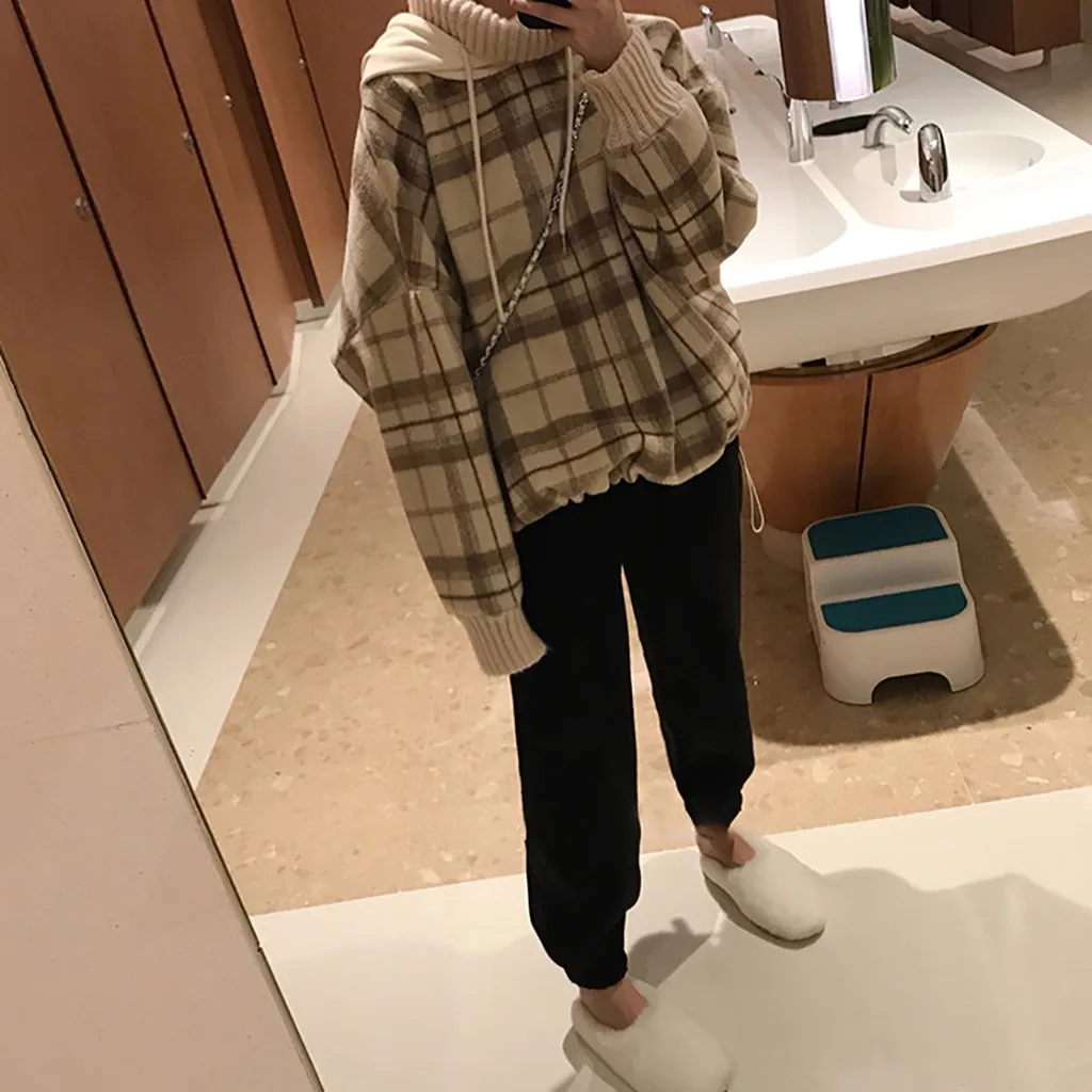 Женская толстовка с капюшоном в Корейском стиле модный осенний свитшот из двух