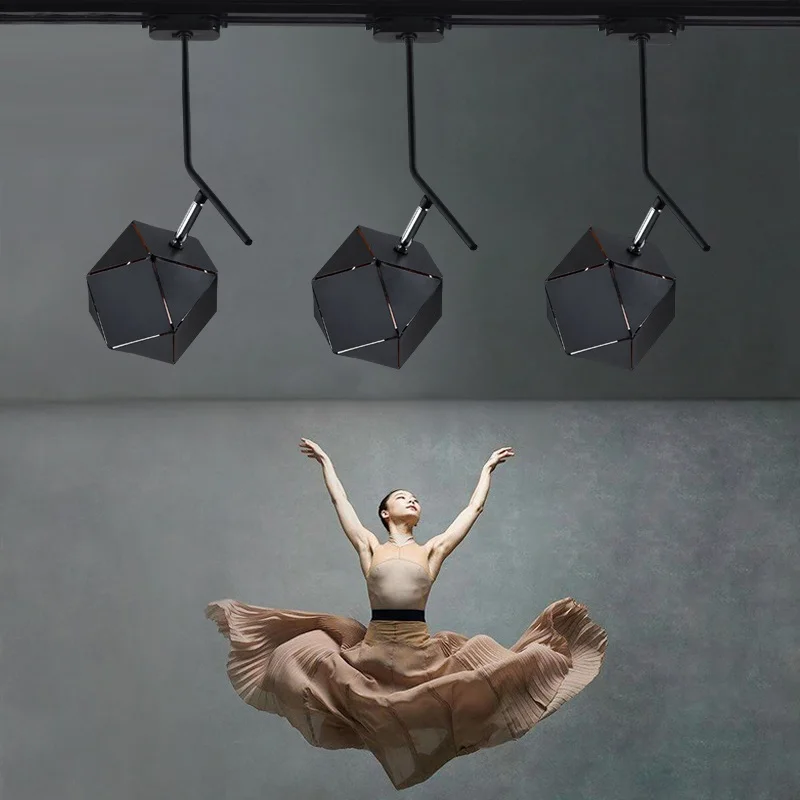 Полиэдрон LukLoy точечный светильник из кованого железа лакированный трек Точечный