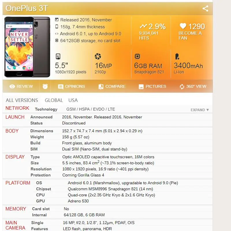 ЖК-экран AMOLED для Oneplus 3 3T ЖК-дисплей Oneplus3T A3010/A3000 сенсорный экран в сборе дигитайзер