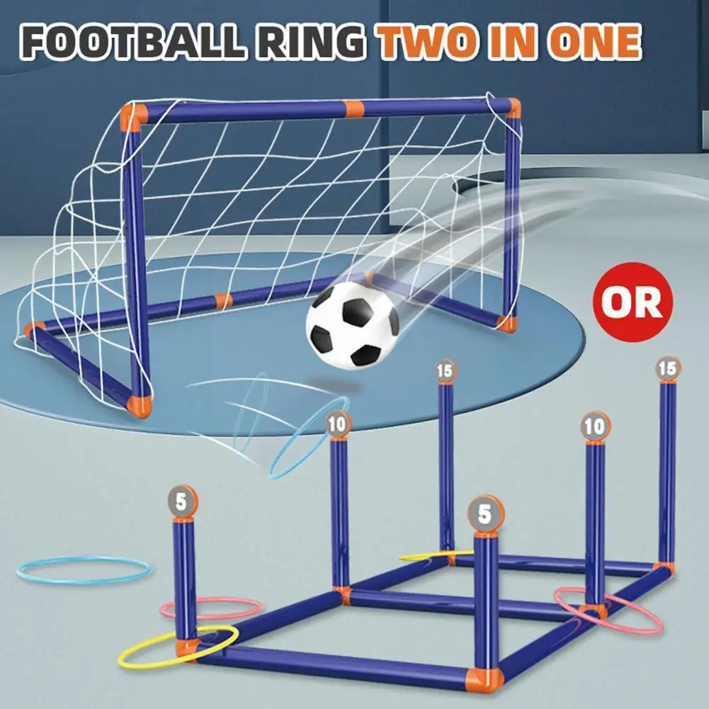 

Outdoor Game 2 In 1 Mini Football Football Folding Easy Goal Pump Ball Post Toy Sports Game Children's Assemble N J1m3