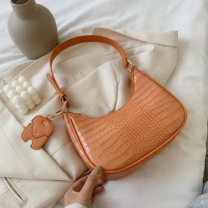 

Female Alligator Pu Leather Crossbody Bags For Women 2022 Tote Shoulder Messenger Bag Ladies Hand Sling Luxury Handbags Designer