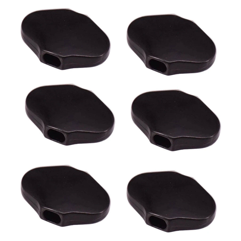 6 шт. черная гитара Тюнинг колышки машина для пришивки пуговиц головки ручки с