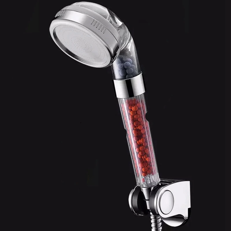 

Negative Ion Pressurized Shower Hand-held Hydrotherapy Shower Head Flower Bathroom Filter Shower