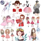 Виниловые термонаклейки для балерины Prajna, термонаклейки на одежду сделай сам