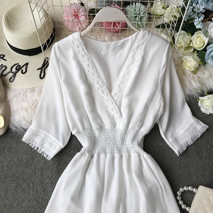 Платье женское длинное в стиле пэчворк с вырезами V-образным вырезом винтажное