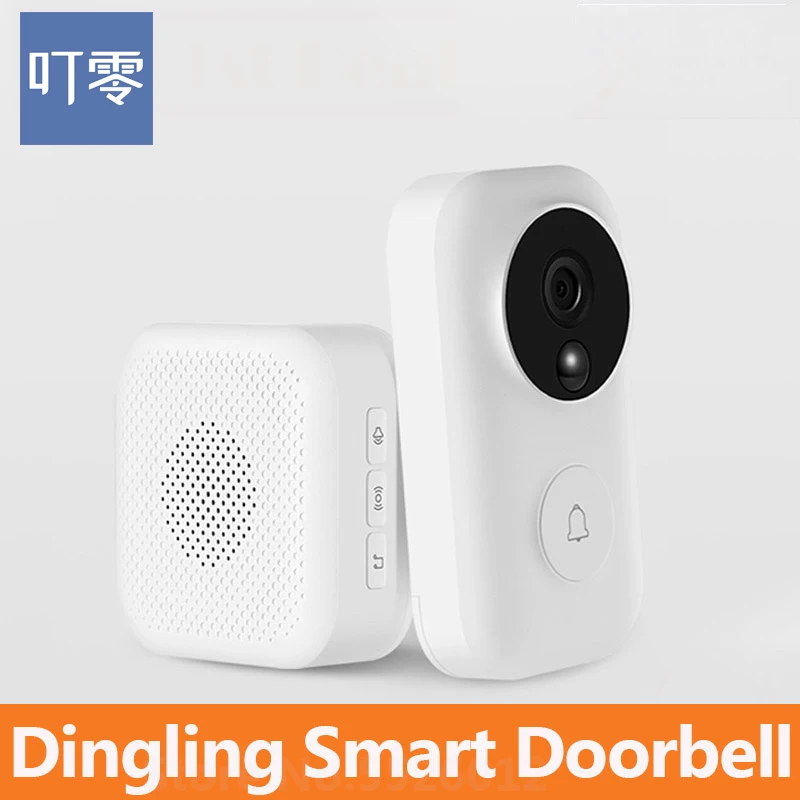 Dingling умный дверной звонок беспроводной домофон Wi Fi камера видео AI распознавание