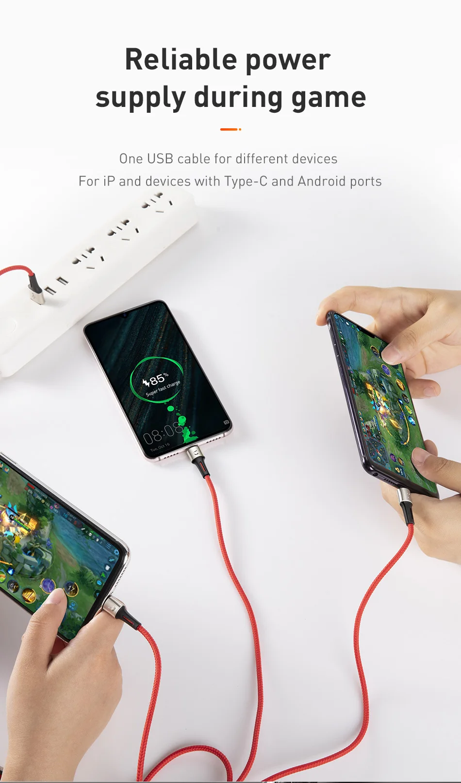 Baseus 3 в 1 USB кабель для iPhone XS Max XR X 8 7 6 зарядное устройство Micro usb type C кабель для samsung Xiaomi зарядный провод шнур 3в1