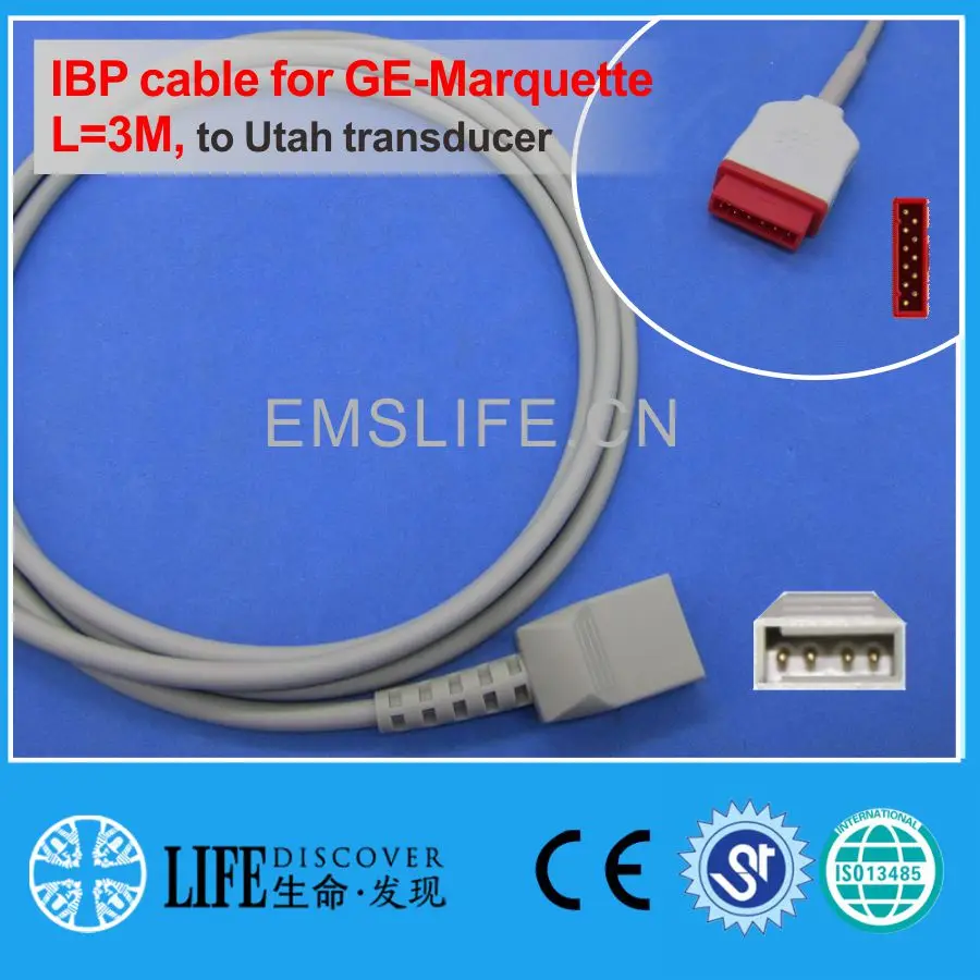 

GE dash marquette IBP cable for Utah disposable pressure transducer