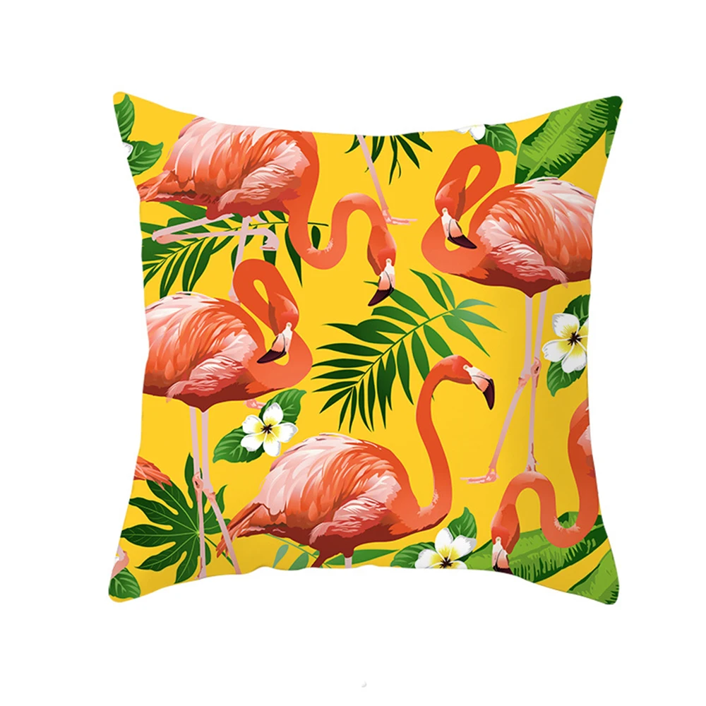 Наволочка с фламинго для Гавайской вечеринки тропический чехол подушки