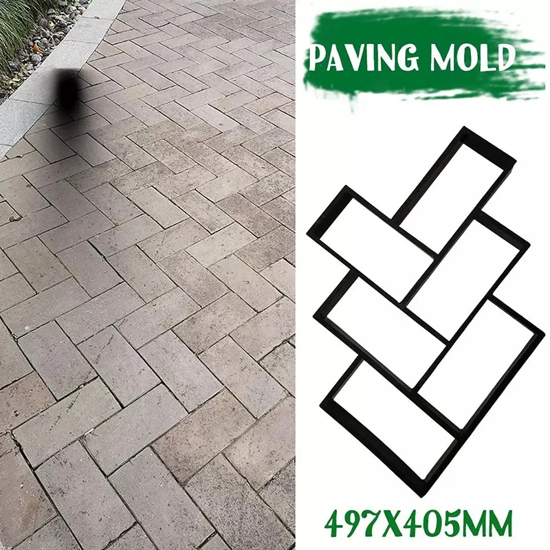 

Garden Decoration Path Maker Concrete Molds Cement Mold Concrete Cement Stone Walk Paving Paver Reusable