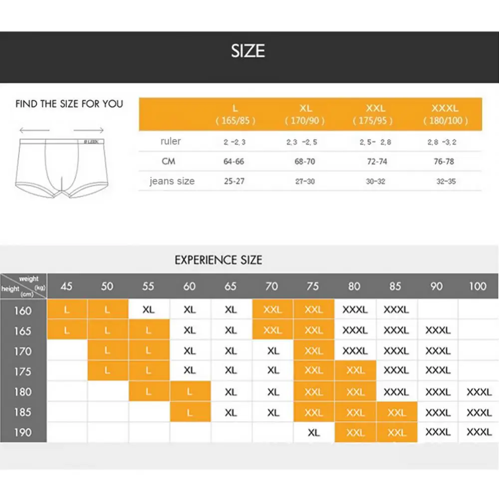 

Denim Pattern Fake Jeans Print Cotton Men Boxer Briefs Underwear Underpants