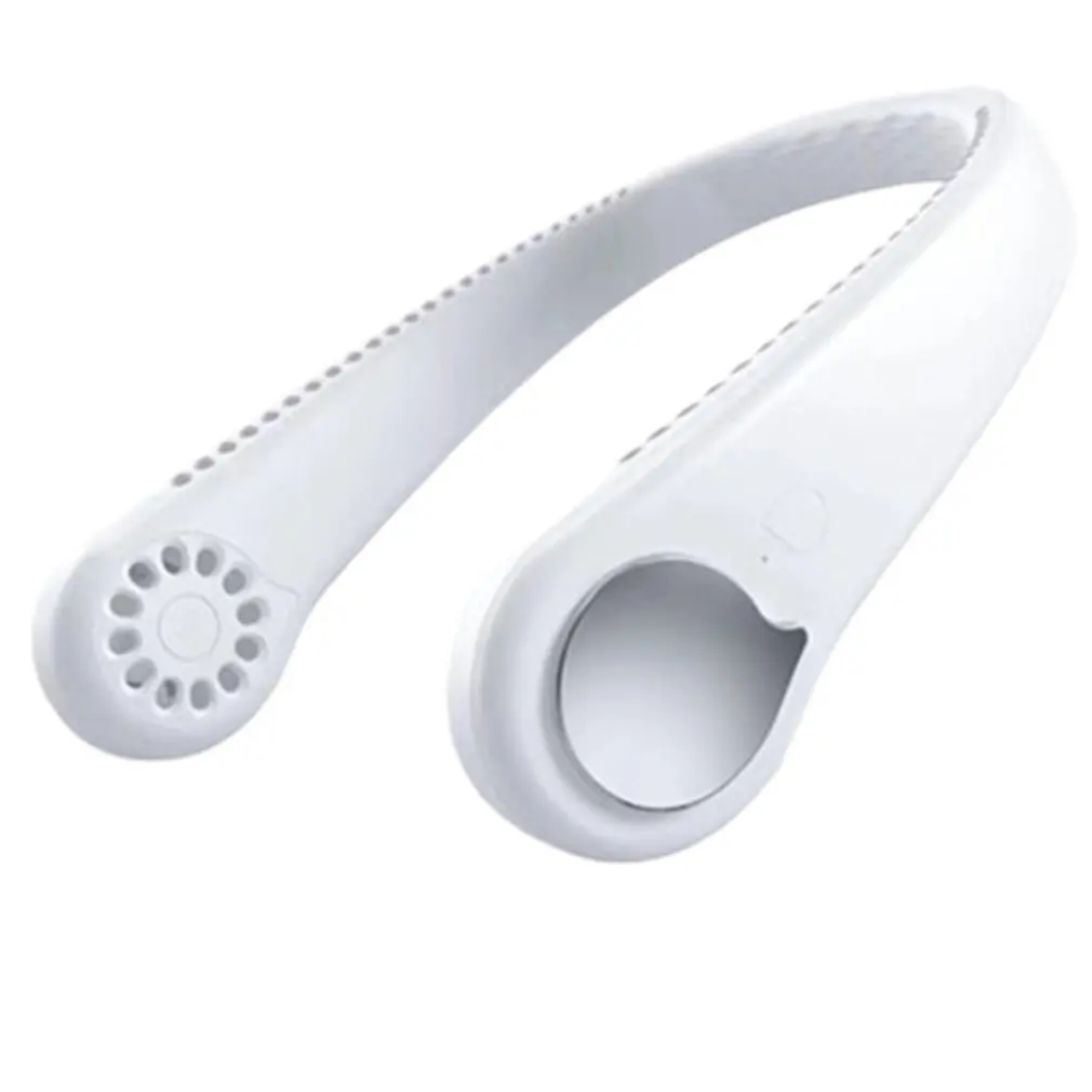 

Portable Small Neck Fan Without Blade With Adjustable Angle Horizontal Fiber Design Home Outdoor Supplies