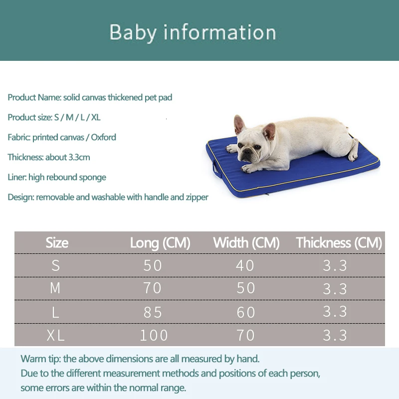 

Large Dog Bed Mat Memory Foam Breathable Dog Beds Washable Thicken Mattress Beds For Small Medium Large Pet Supplies