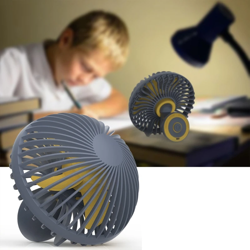 

USB Desk Fan Small but Powerful 3 Speed Wind Desktop Personal Fan Portable Quiet