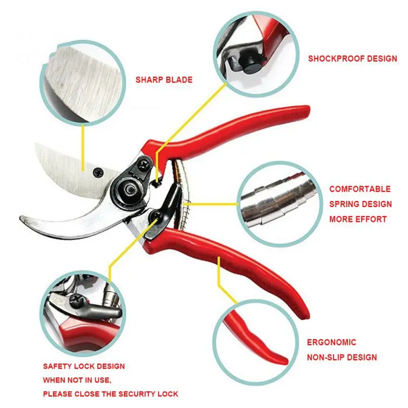 Strong Handle Tools Garden Pruning Shears Fruit Tree Thick Branch Branches Scissors Gardening Potted | Дом и сад