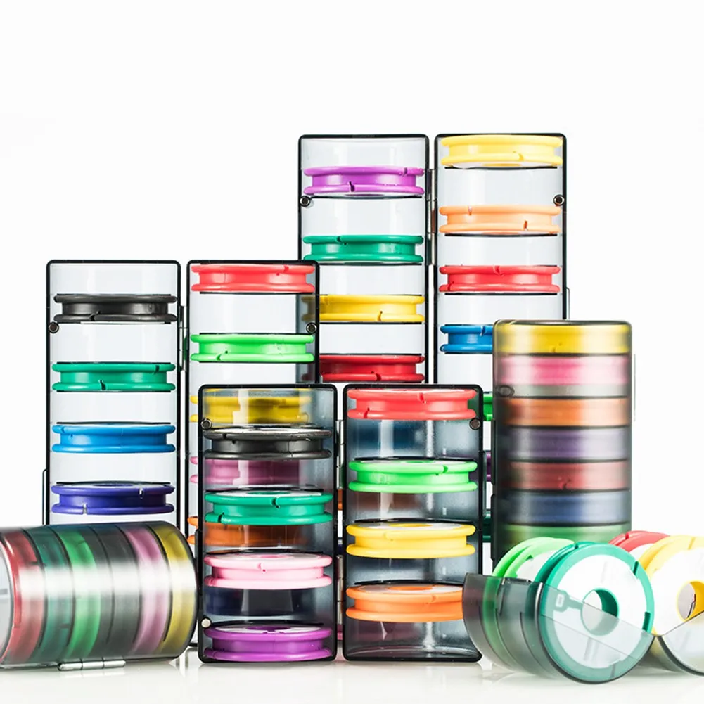

Rainbow Fishing Main Line Box Fishing Tools 4-16 Spindle Silicone Main Spool For Various Fishing Line Save Room Fishing Accs