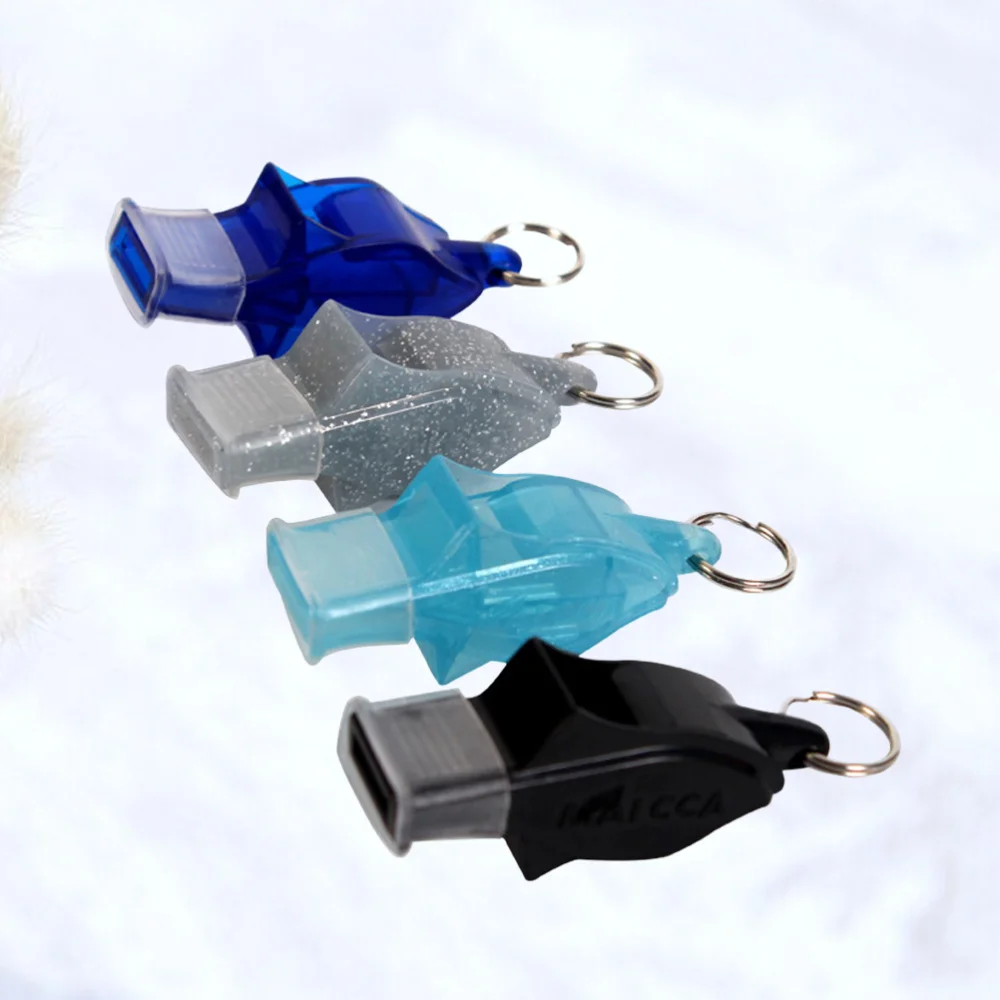 

8 Set Training Whistle Sports Referee Whistle with Lanyard for Kids School Sports Soccer Basketball (Black, Dark Blue, Light Blu