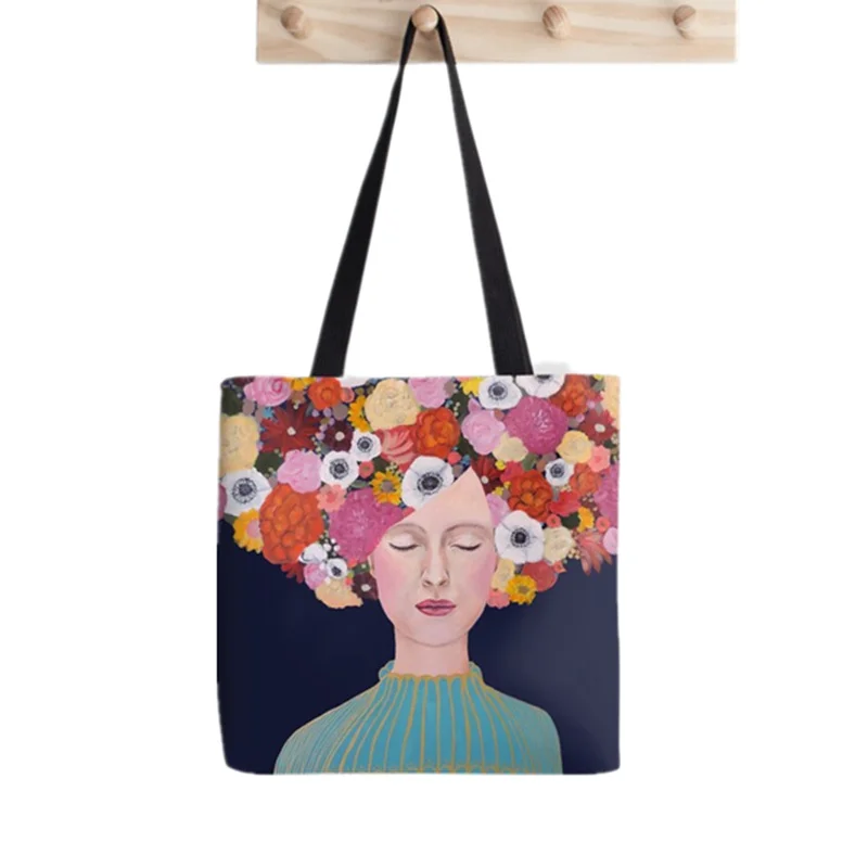 

Women Shopper bag the celeste girl Printed Kawaii Bag Harajuku Shopping Canvas Shopper Bag girl handbag Tote Shoulder Lady Bag